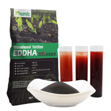 Khumic EDDHA Fe 6% iron fertilizer water soluble organic fertilizer high quality chelated fertilizer ortho-ortho 4.8
